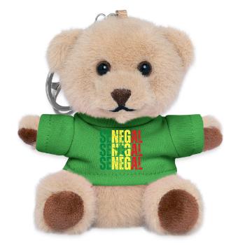 Senegalesische Flagge, Senegalesischer Stolz - Teddy Schlüsselanhänger - Grün - Vorne