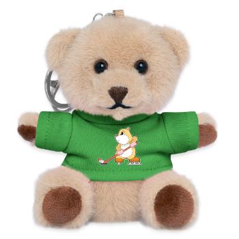 Hamster Eishockey Eishockeyschläger - Teddy Schlüsselanhänger - Grün - Vorne