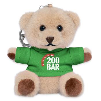 200 Bar Taucher Design – tauchen Scuba Diving - Teddy Schlüsselanhänger - Grün - Vorne
