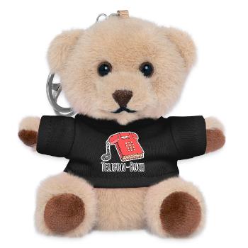 Telefon-Buch - Ein Buch das auch ein Telefon ist! - Teddy Schlüsselanhänger - Schwarz - Vorne