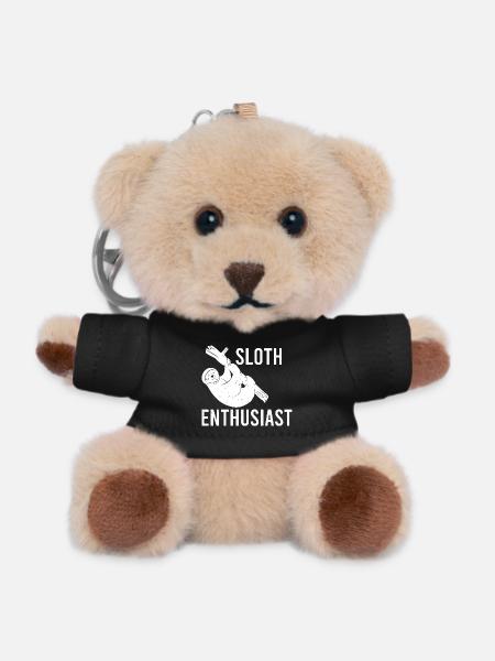 Zoo Zookeeper Zookeeper Vintage Zoo Wildlife - Teddy Keyring - black