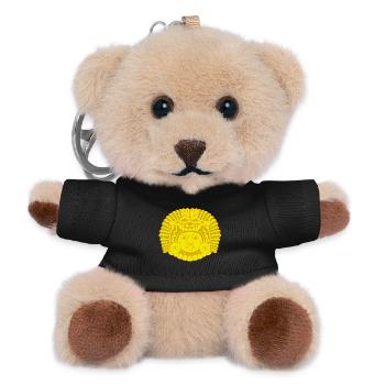 Aztekischer Drachenkönig - Teddy Schlüsselanhänger - Schwarz - Vorne