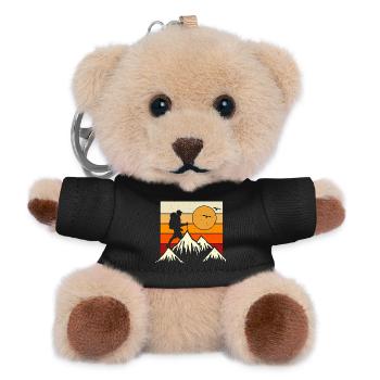 Randonnée Randonneur Alpiniste Cadeau - Porte-clés ourson - noir - Devant