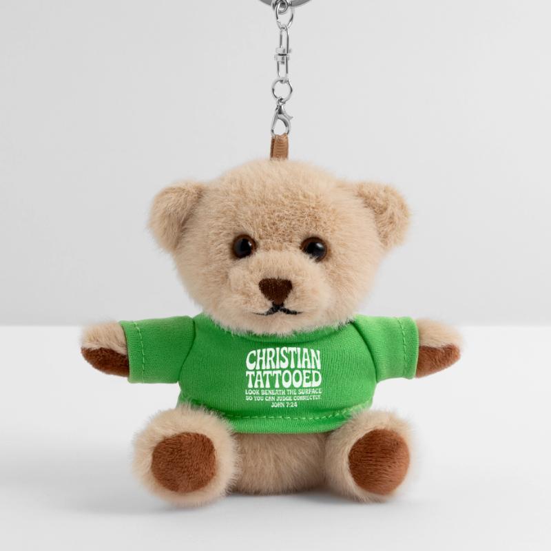 Christian Tattooed Look Beneath Surface Teddy Keyring