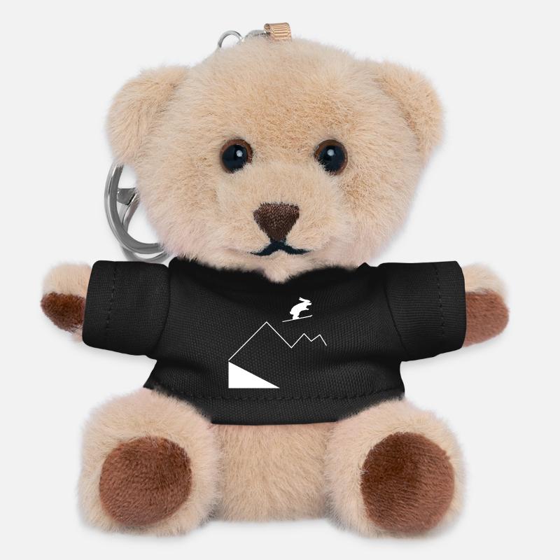 Hasenberg-Springen - Teddy Schlüsselanhänger - Schwarz