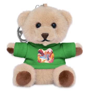 Sugar Scenery Mouse Adventure - Teddy Keyring - green - Front