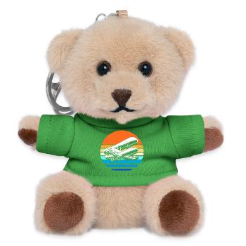 Modellflugzeug Modellflug - Teddy Schlüsselanhänger - Grün - Vorne