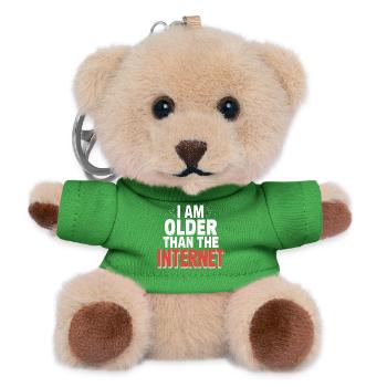 Ich bin älter als das Internet – Funny Quote T-Shirt - Teddy Schlüsselanhänger - Grün - Vorne