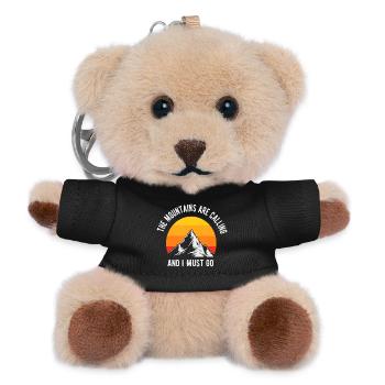 Mountains Are Calling Sunset Peak - Teddy Keyring - black - Front