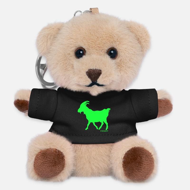 G.O.A.T. Chèvre bouc émissaire néon vert - Porte-clés ourson - noir