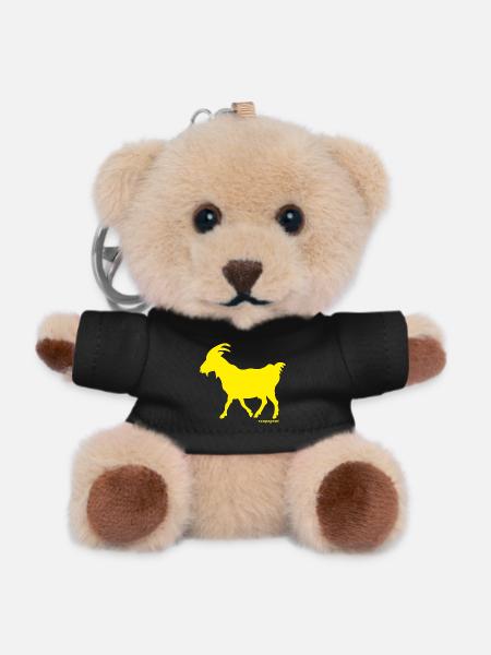 Goat GOAT scapegoat yellow - Teddy Keyring - black