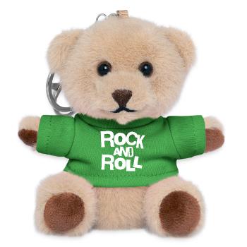 Rock and Roll Bold Typography Tee - Teddy Keyring - green - Front