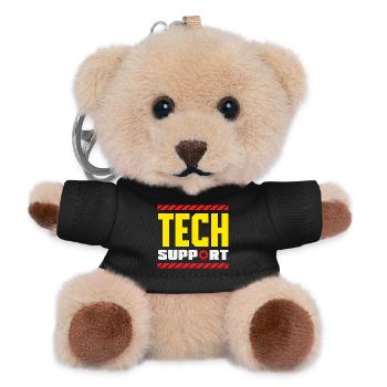 Tech Support Mitarbeiter Zahnrad Industrial - Teddy Schlüsselanhänger - Schwarz - Vorne