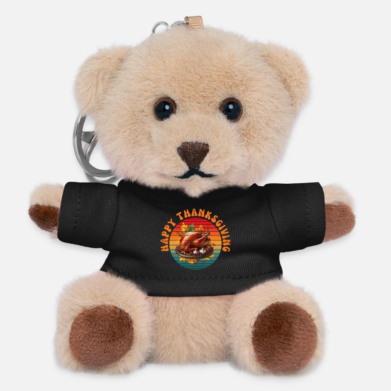 HAPPY THANKSGIVING - Teddy Keyring - black
