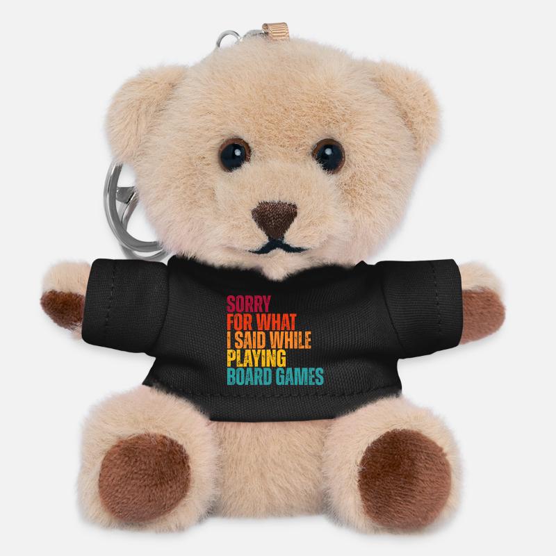 Sorry for What I Said: Board Games - Teddy Keyring - black