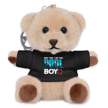 Lustige Schwimmer Sprüche & Schwimmverein Design - Teddy Schlüsselanhänger - Schwarz - Vorne