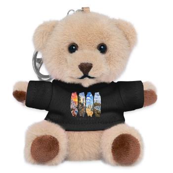 Uruguay Vacation Travel – South America Beach & Culture - Teddy Keyring - black - Front
