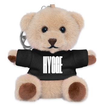 Hygge Bold Wordmark Graphic Tee - Teddy Keyring - black - Front