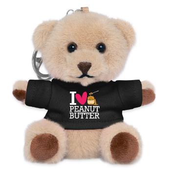 Peanut butter - Teddy Keyring - black - Front