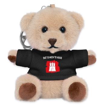 Dat is mien to Huus – Hamburg - Teddy Schlüsselanhänger - Schwarz - Vorne