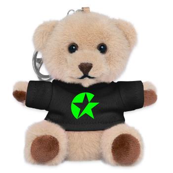 Syndicalistic Star - Teddy Schlüsselanhänger - Schwarz - Vorne