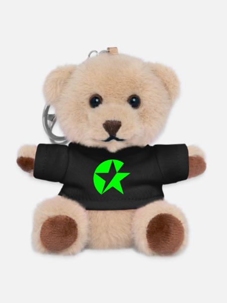 Syndicalistic Star - Teddy Schlüsselanhänger - Schwarz