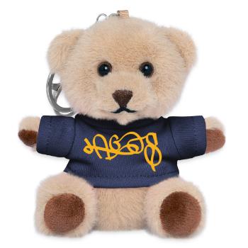 Golden Lagos Day Street Art Souvenir - Teddy Keyring - navy - Front