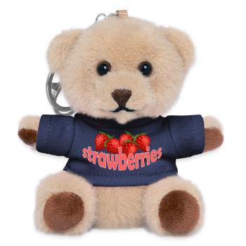 Strawberries - Teddy Keyring - navy - Front