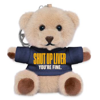 Ruhig Leber - Lustiges Alkohol T-Shirt - Teddy Schlüsselanhänger - Navy - Vorne