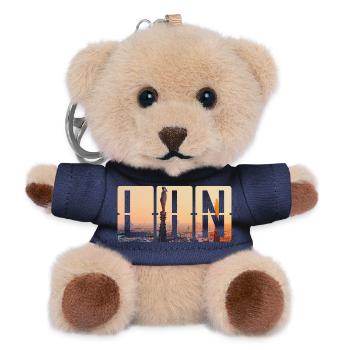 Flughafen Milan Linate LIN - Teddy Schlüsselanhänger - Navy - Vorne