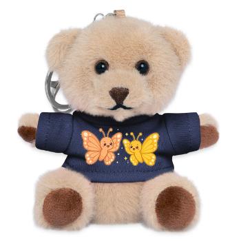Butterfly Sunshine Pair – Schmetterlings Duo - Teddy Schlüsselanhänger - Navy - Vorne