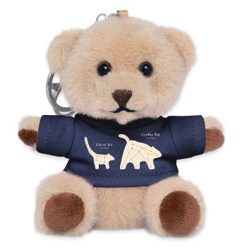 Großer Bär und kleiner Bär Sternbilder - Teddy Schlüsselanhänger - Navy - Vorne