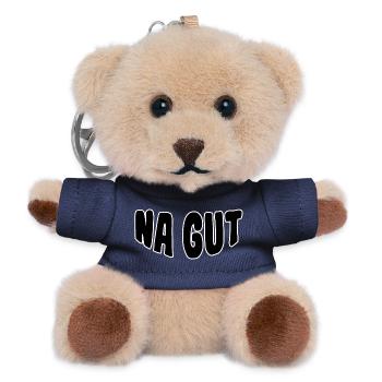All right: bold outline handwriting - Teddy Keyring - navy - Front