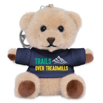 Trailrunning - Trails über Laufbänder - Teddy Schlüsselanhänger - Navy - Vorne