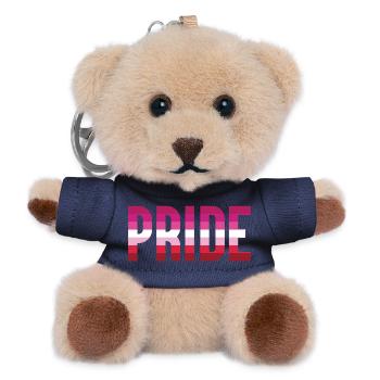 Mois de la fierté LGBT - Lesbian Pride - Porte-clés ourson - marine - Devant