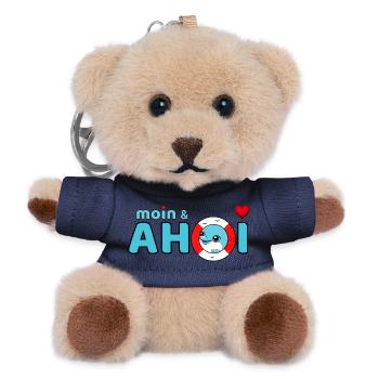 Moin und Ahoi - Teddy Schlüsselanhänger - Navy - Vorne