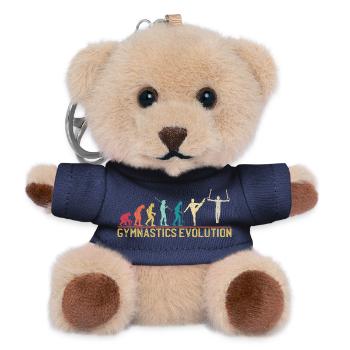 T-shirt graphique Gymnastics Evolution - Porte-clés ourson - marine - Devant