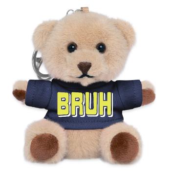 BRUH Meme Réaction Internet Argot Sarcasme Humeur - Porte-clés ourson - marine - Devant