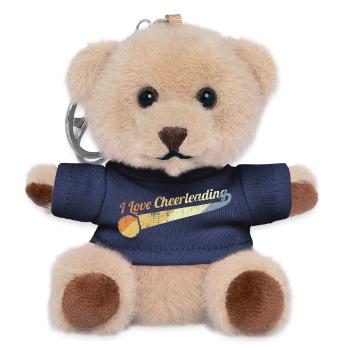 I Love Cheerleading - Teddy Keyring - navy - Front