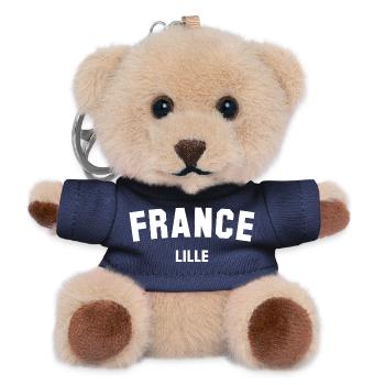 Lille, France, France - Teddy Keyring - navy - Front