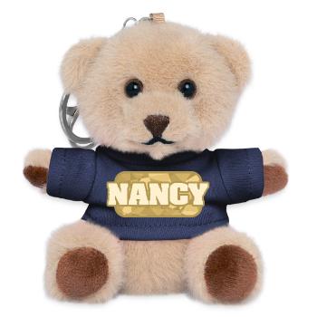Nancy als Bio - Teddy Schlüsselanhänger - Navy - Vorne