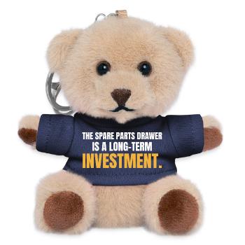Die Ersatzteilschublade ist eine langfristige Investition - Teddy Schlüsselanhänger - Navy - Vorne
