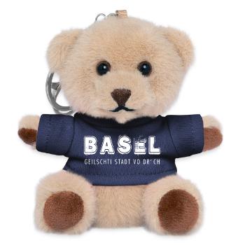 BASEL geilschti Stadt vo dr Schwiz - Teddy Schlüsselanhänger - Navy - Vorne