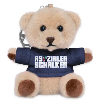 Asozialer Schalker | Gelsenkirchen Schalke - Teddy Schlüsselanhänger - Navy - Vorne