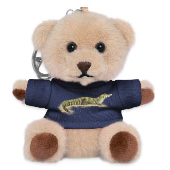 Baba (Kaiman-Krokodil) - Teddy Schlüsselanhänger - Navy - Vorne