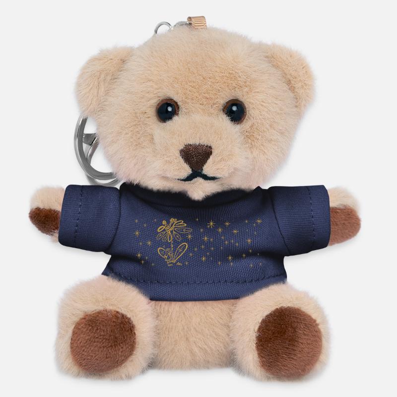 Träume groß - Teddy Schlüsselanhänger - Navy
