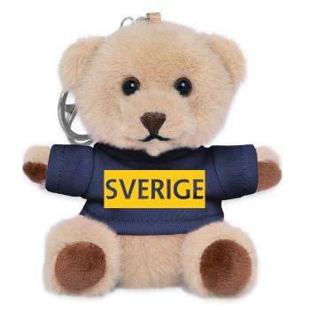 Nordic Feather Motif for Clothing Design - Teddy Keyring - navy - Front