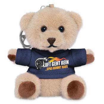 Turboflamme Luft Geht Rein Spaß kommt raus - Teddy Schlüsselanhänger - Navy - Vorne