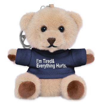 I'm Tired - Teddy Keyring - navy - Front