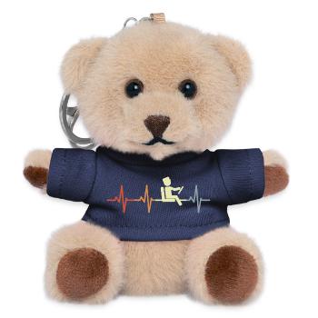 Heartbeat Bus Driver - Teddy Keyring - navy - Front